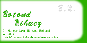 botond mihucz business card